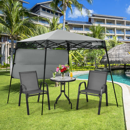 7x7 Feet Adjustable Portable Canopy Tent, Gray Canopies at Gallery Canada