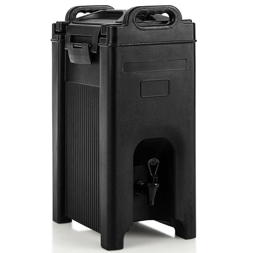 5 Gallon Insulated Beverage Server Dispenser, Black