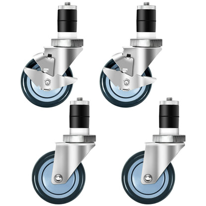 Set Of 4 Swivel Caster Wheels With Brake Kitchen Islands & Carts Options at Gallery Canada