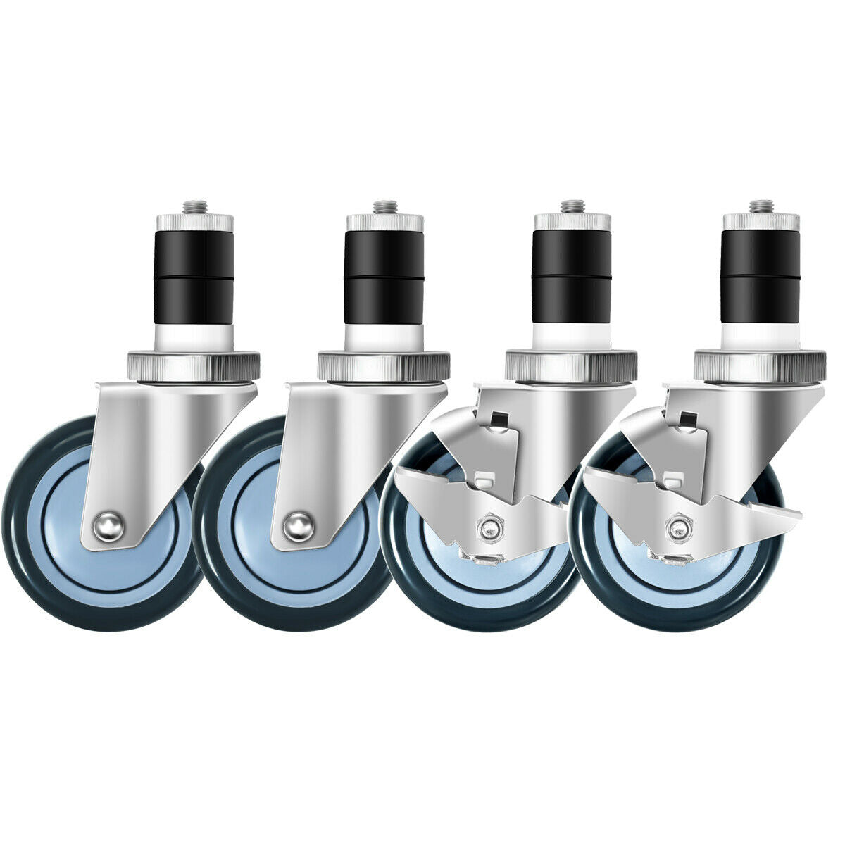 Set Of 4 Swivel Caster Wheels With Brake Kitchen Islands & Carts at Gallery Canada