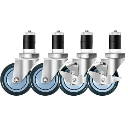 Set Of 4 Swivel Caster Wheels With Brake Kitchen Islands & Carts at Gallery Canada