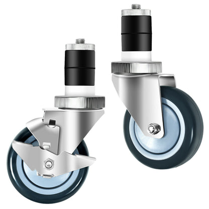 Set Of 4 Swivel Caster Wheels With Brake Kitchen Islands & Carts at Gallery Canada