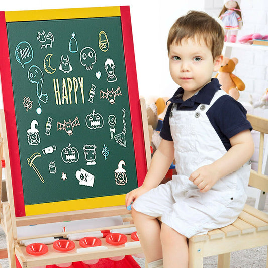 Flip-Over Double-Sided Kids Art Easel, Multicolor - Gallery Canada