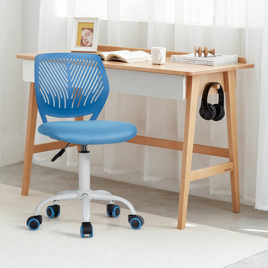 Kids Desk Chair with Adjustable Height and Lumbar Support, Blue - Gallery Canada