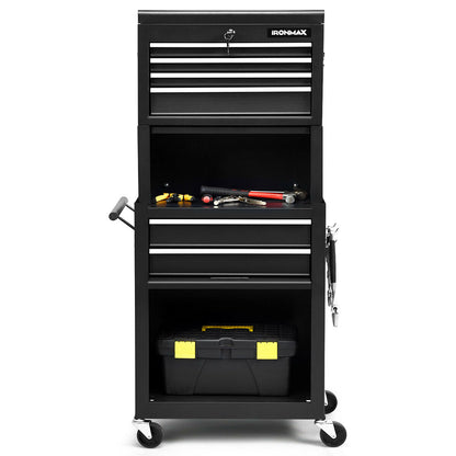 6-Drawer Tool Chest with Heightening Cabinet, Black Garden Tools at Gallery Canada