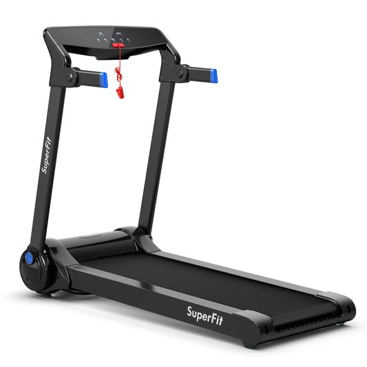 3HP Folding Electric Treadmill, Blue Treadmills Blue at Gallery Canada