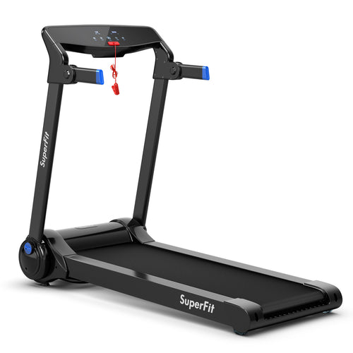 3HP Folding Electric Treadmill, Blue