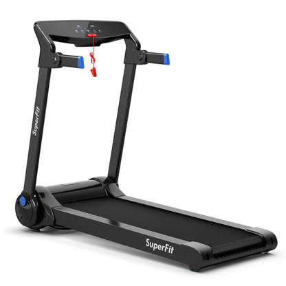 3HP Folding Electric Treadmill Running Machine, Blue Treadmills Blue at Gallery Canada