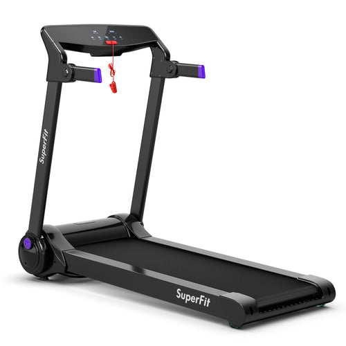 3HP Folding Electric Treadmill, Purple