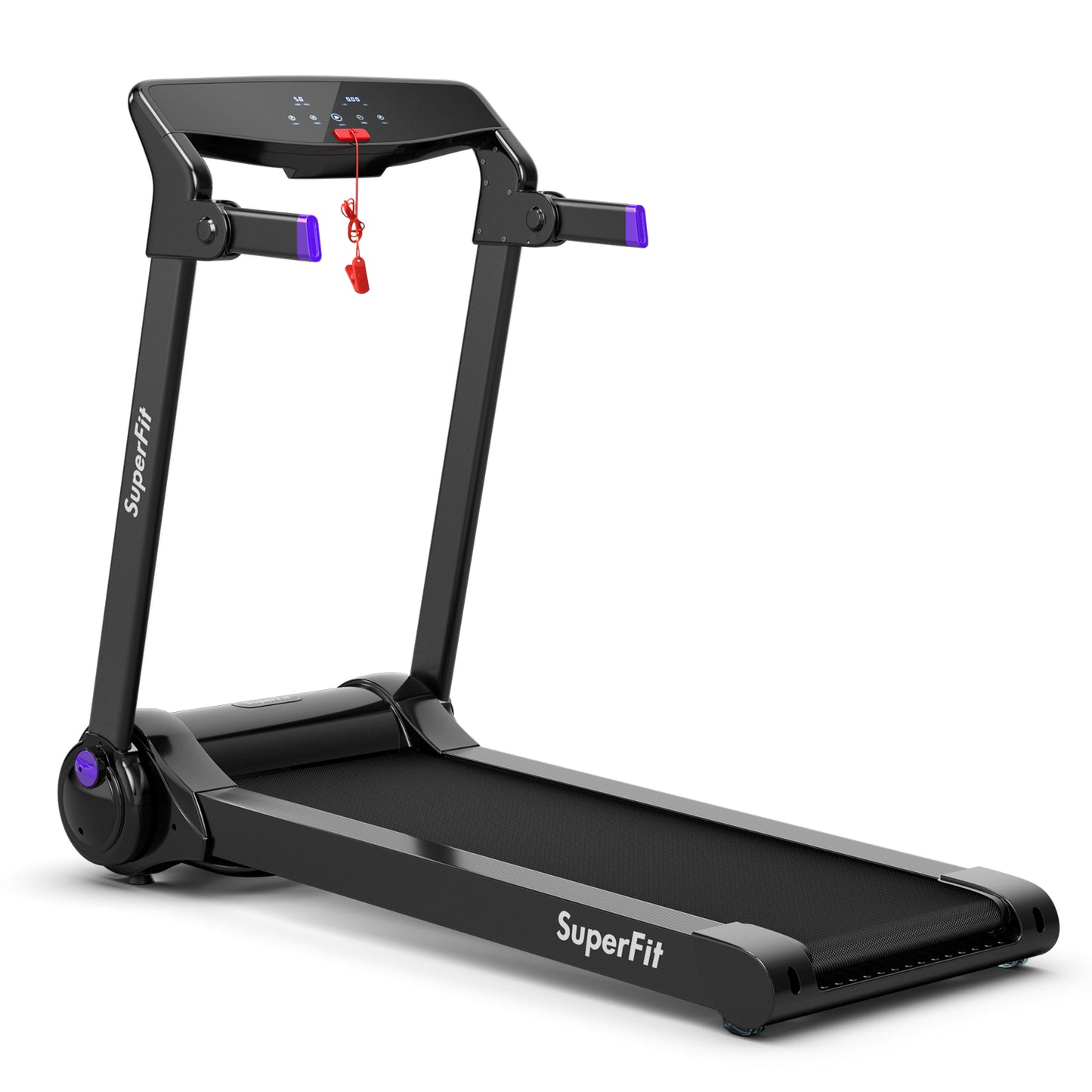 3HP Folding Electric Treadmill, Purple