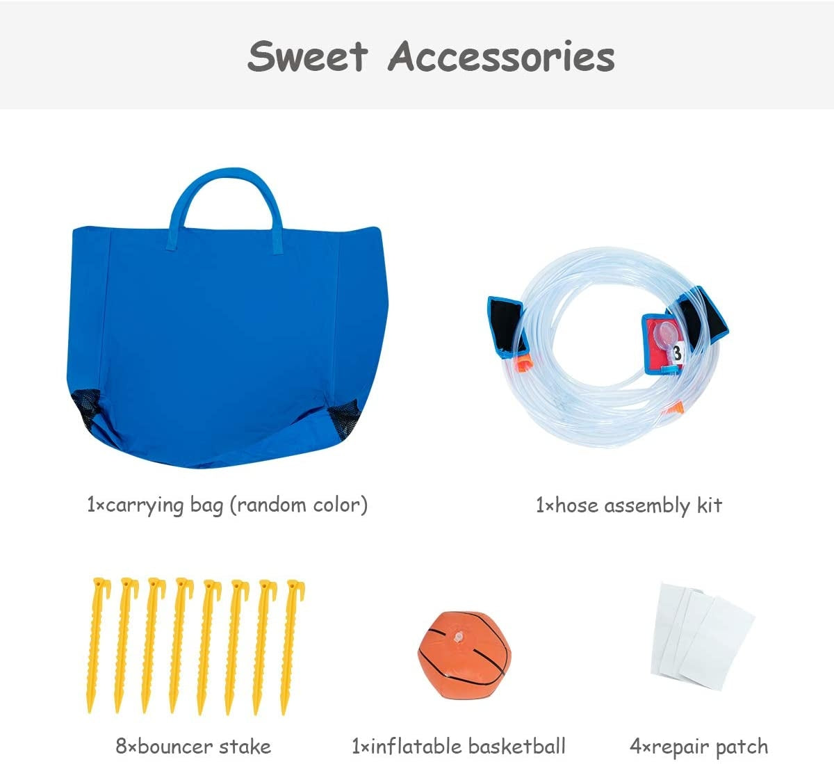 Kids Gift Inflatable Water Slide Bounce Park with 480 W Blower, Yellow Bounce House at Gallery Canada