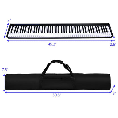 88-Key Portable Electronic Piano with  Voice Function, Black at Gallery Canada