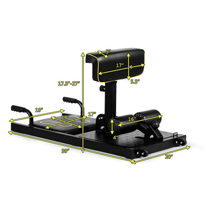 8-in-1 Home Gym Multifunction Squat Fitness Machine, Black - Gallery Canada