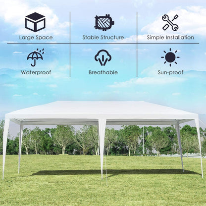 10 x 20 Feet Waterproof Canopy Tent with Tent Peg and Wind Rope Canopies at Gallery Canada