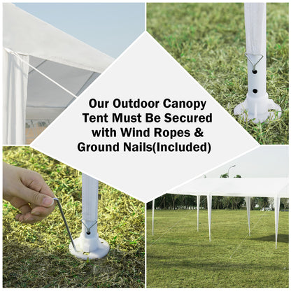 10 x 20 Feet Waterproof Canopy Tent with Tent Peg and Wind Rope Canopies at Gallery Canada