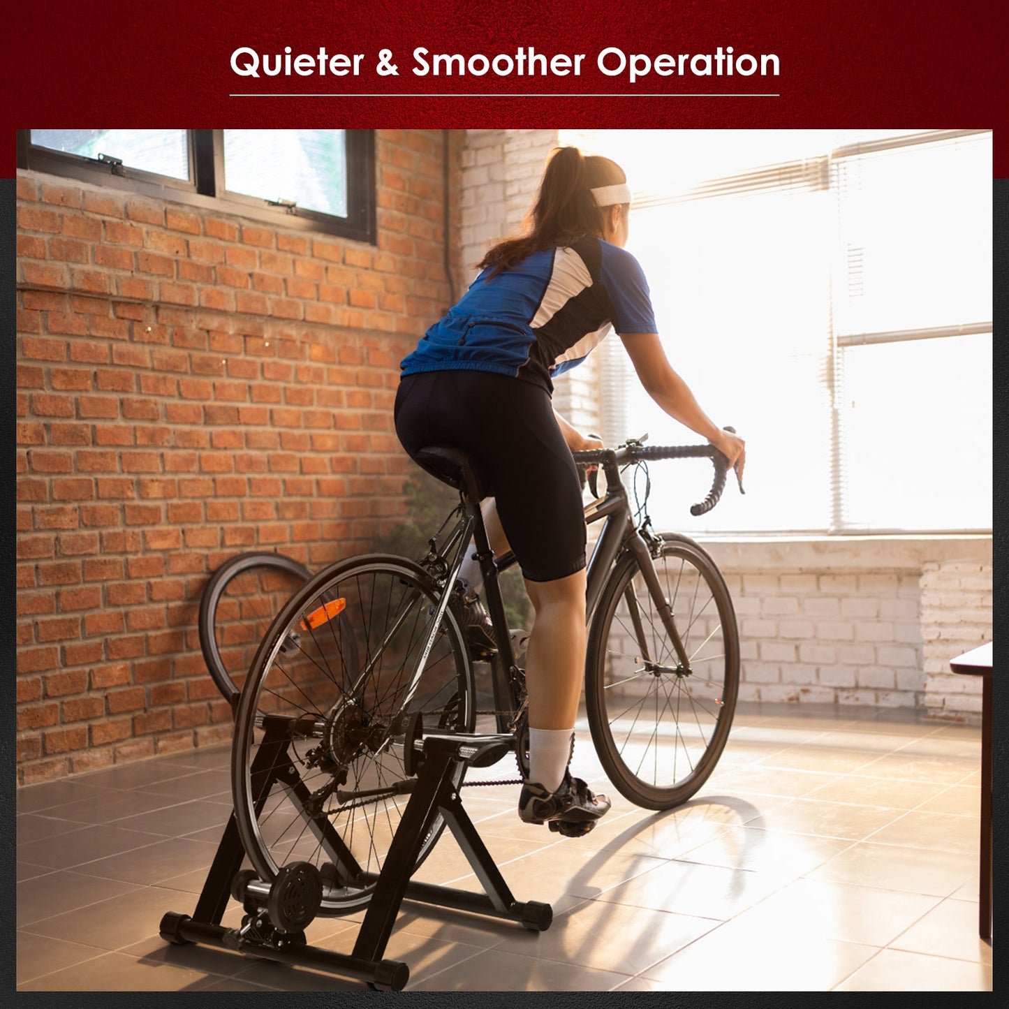 Portable Folding Steel Bicycle Exercise Stand Exercise Bikes at Gallery Canada