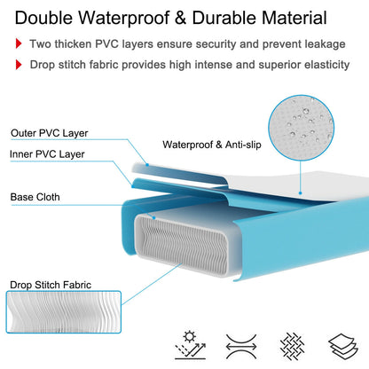 10 Feet Inflatable Gymnastics Tumbling Mat with Pump, Navy Yoga & Gym Mats at Gallery Canada