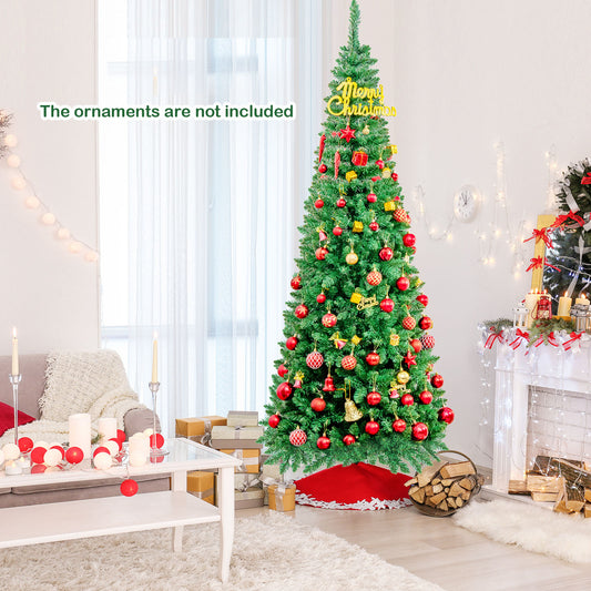 Artificial Kingswood Fir Pencil Christmas Tree, 7.5 ft, Green Christmas Tree Green at Gallery Canada