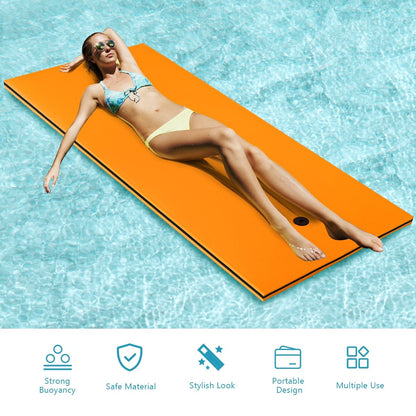 3-Layer Relaxing Tear-proof Water Mat, Orange at Gallery Canada