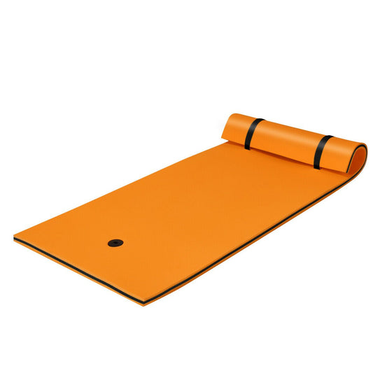 3-Layer Relaxing Tear-proof Water Mat, Orange - Gallery Canada