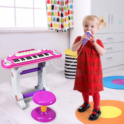 37 Key Electronic Keyboard Kids Toy Piano, Pink - Gallery Canada