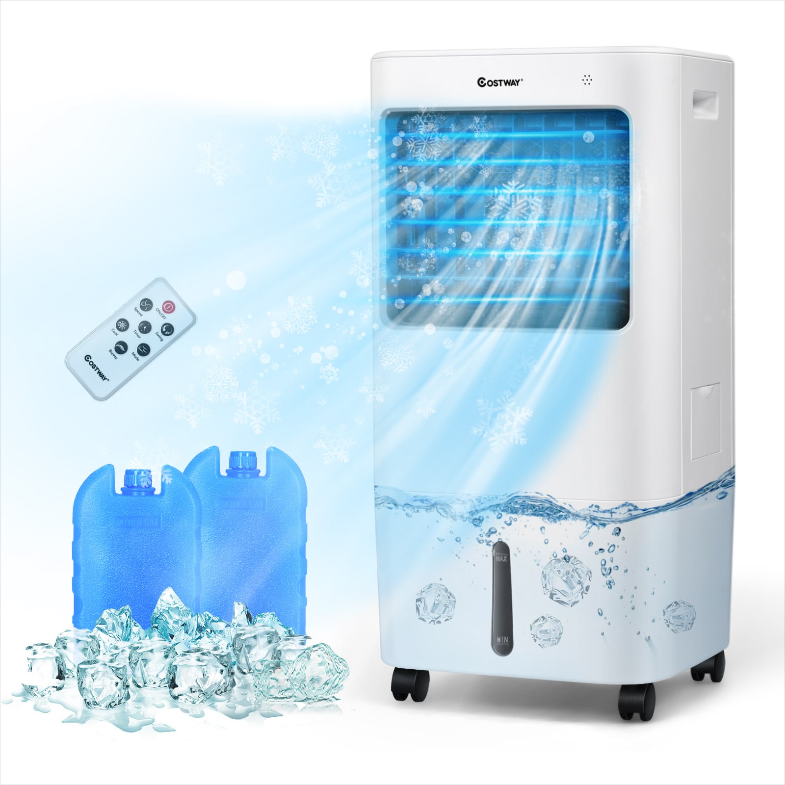 Evaporative Portable Air Cooler Fan, White Air Coolers White at Gallery Canada