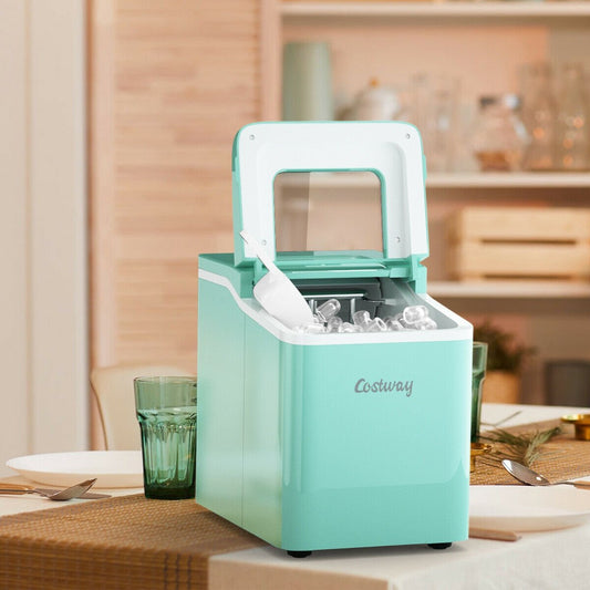 Portable Countertop Ice Maker Machine with Scoop, Green - Gallery Canada