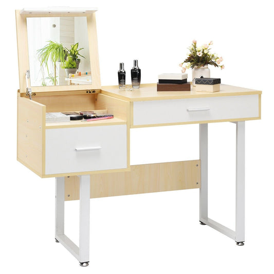 Makeup Table Writing Desk with Flip Top Mirror at Gallery Canada