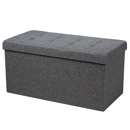 31.5 Inch Fabric Foldable Storage with Removable Storage Bin, Dark Gray at Gallery Canada