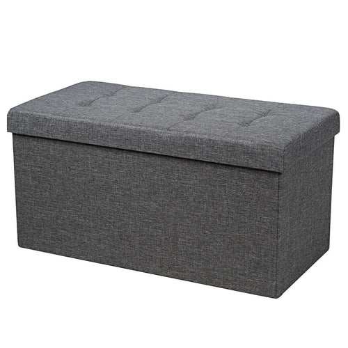 31.5 Inch Fabric Foldable Storage with Removable Storage Bin, Dark Gray