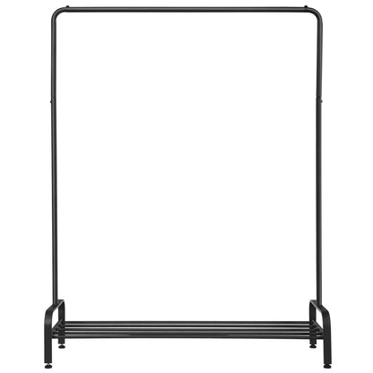Heavy Duty Clothes Stand Rack with Top Rod and Lower Storage Shelf, Black Clothing & Closet Storage at Gallery Canada