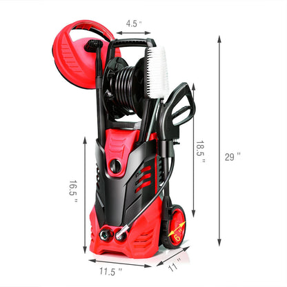 3000 PSI Electric High Pressure Washer With Patio Cleaner, Red Pressure Washers at Gallery Canada