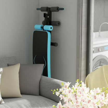 Adjustable Folding Weight Bench, Sit-Up Board, Blue Benches Racks & Bars at Gallery Canada