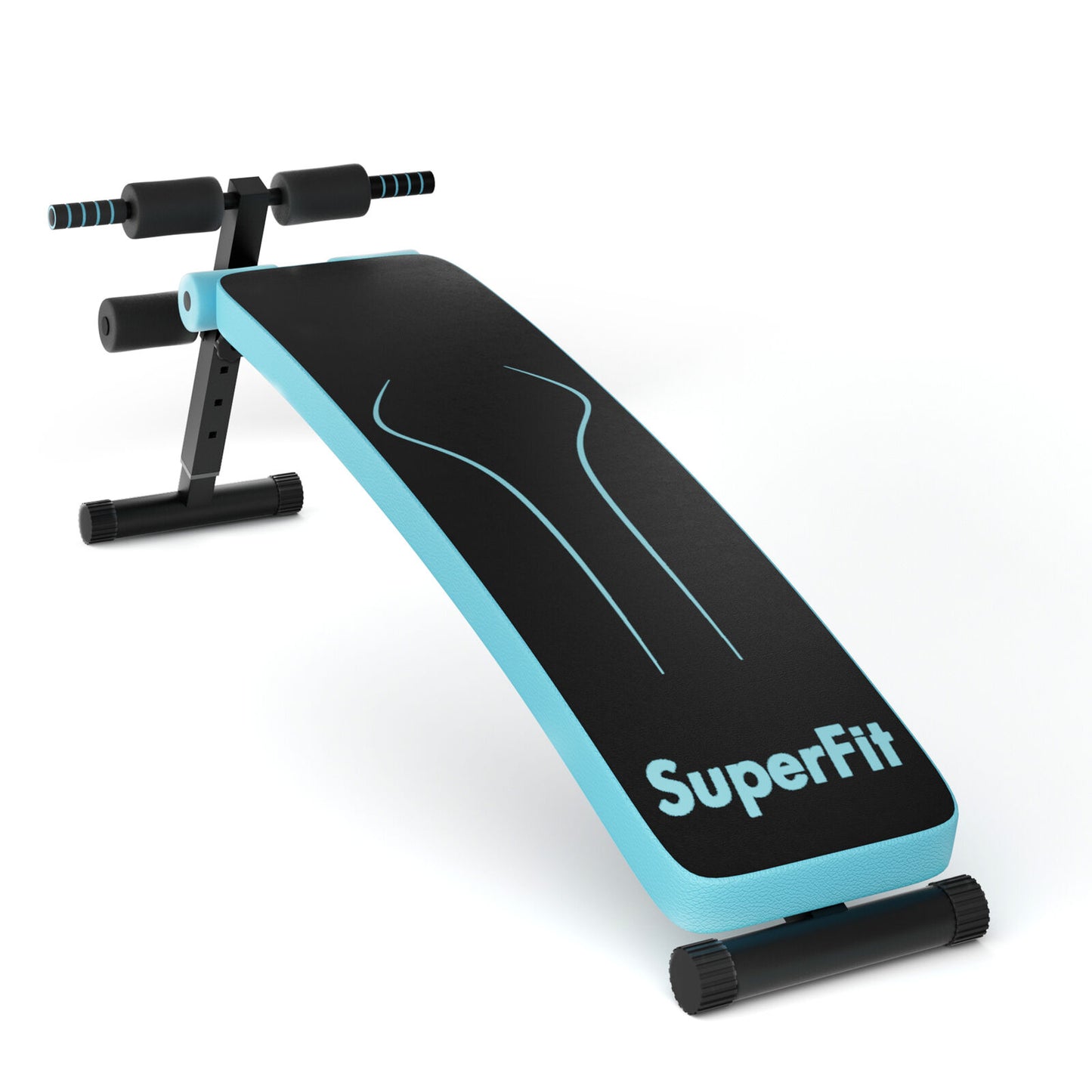 Adjustable Folding Weight Bench, Sit-Up Board, Blue Benches Racks & Bars at Gallery Canada