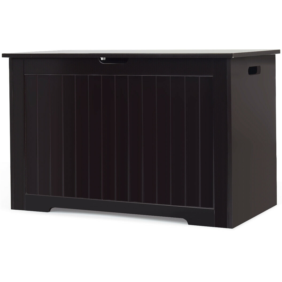 Toy Box Wooden Toy Organizer with Flip-Top Lid, Brown Kids Storage at Gallery Canada