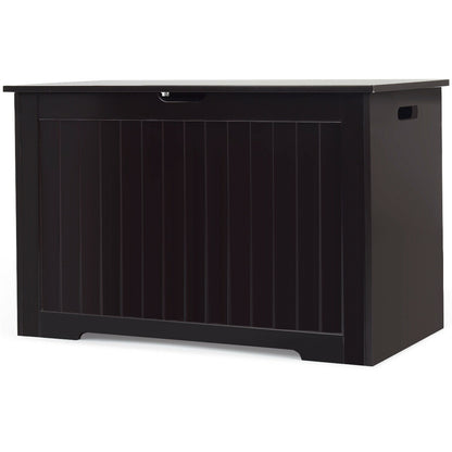 Toy Box Wooden Toy Organizer with Flip-Top Lid, Brown Kids Storage at Gallery Canada