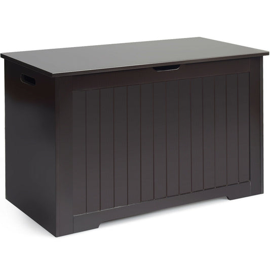 Wooden Toy Box Organizer With Flip-Top Lid, Brown Kids Storage Brown at Gallery Canada