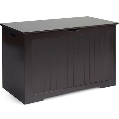 Wooden Toy Box Organizer With Flip-Top Lid, Brown Kids Storage at Gallery Canada