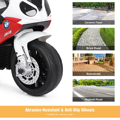 6V Kids 3 Wheels Riding BMW Licensed Electric Motorcycle, Red Powered Ride On Toys at Gallery Canada