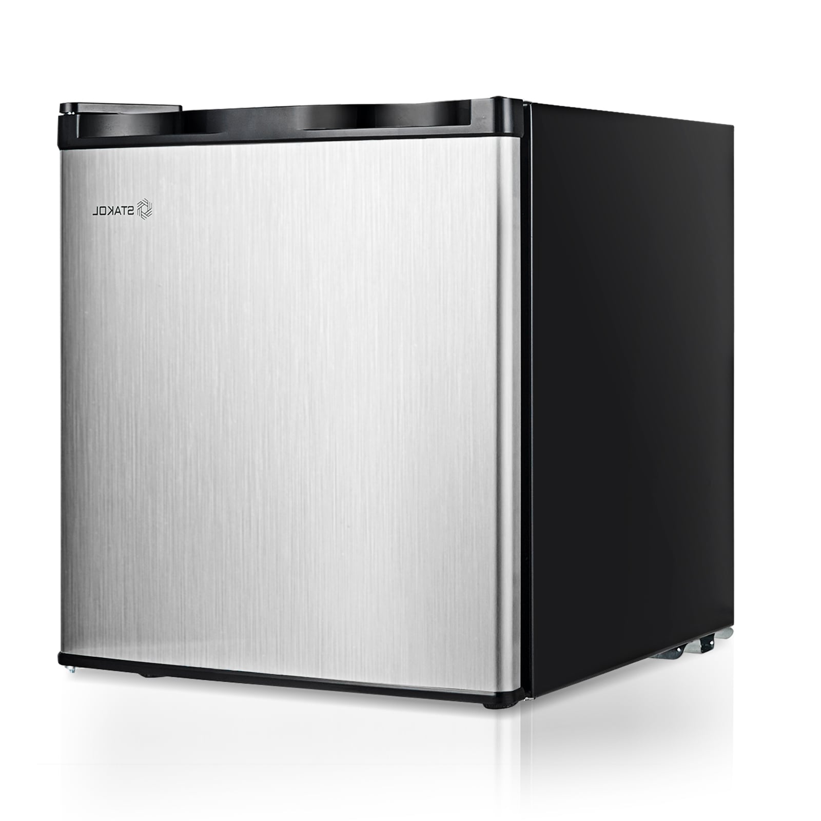 1.1 cu.ft. Compact Single Door Mini Upright Freezer, White, Black Freezers at Gallery Canada