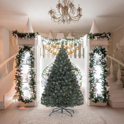 4.5 Feet PVC Pre-lit Artificial Hinged Christmas Tree , Green Christmas Tree at Gallery Canada