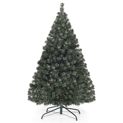 4.5 Feet PVC Pre-lit Artificial Hinged Christmas Tree , Green Christmas Tree at Gallery Canada