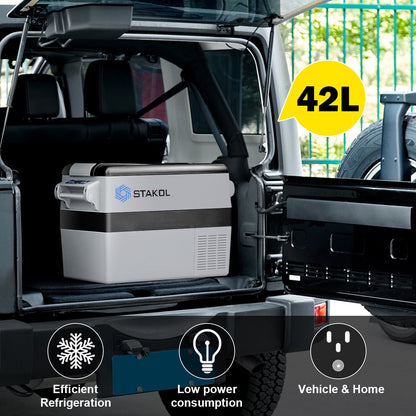 44 Quarts Camping Portable Electric Car Cooler Refrigerator Coolers at Gallery Canada