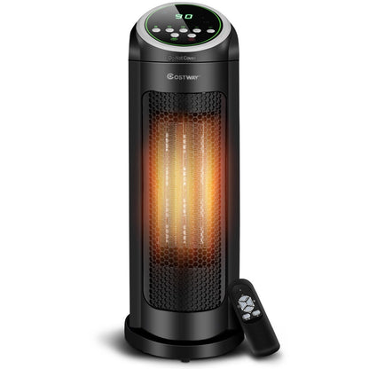 1500 W LED Portable Oscillating PTC Ceramic Space Heater, Black Space Heaters at Gallery Canada