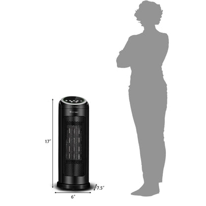 1500 W LED Portable Oscillating PTC Ceramic Space Heater, Black Space Heaters at Gallery Canada