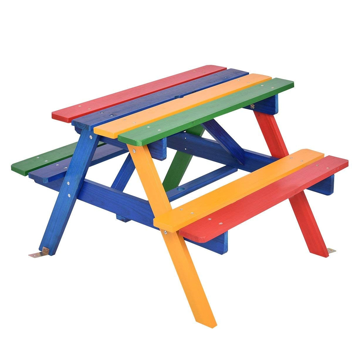 4 Seat Kids Picnic Folding Garden Umbrella Table Outdoor Furniture Sets at Gallery Canada