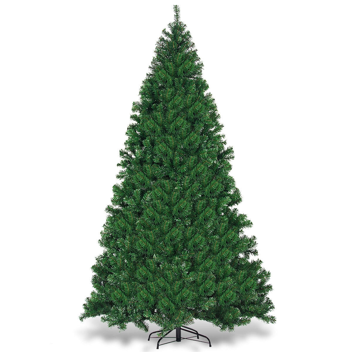 9 Feet Pre-Lit PVC Artificial Christmas Tree, 700 LED Lights, Green Christmas Tree Green at Gallery Canada