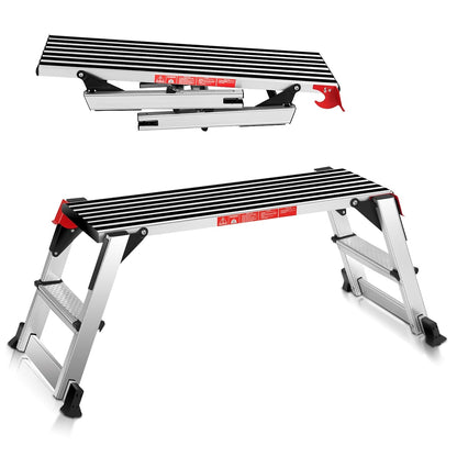 Aluminum Folding Non-Slip Drywall Step Stool Ladder, 330 lbs Kitchen Tools at Gallery Canada