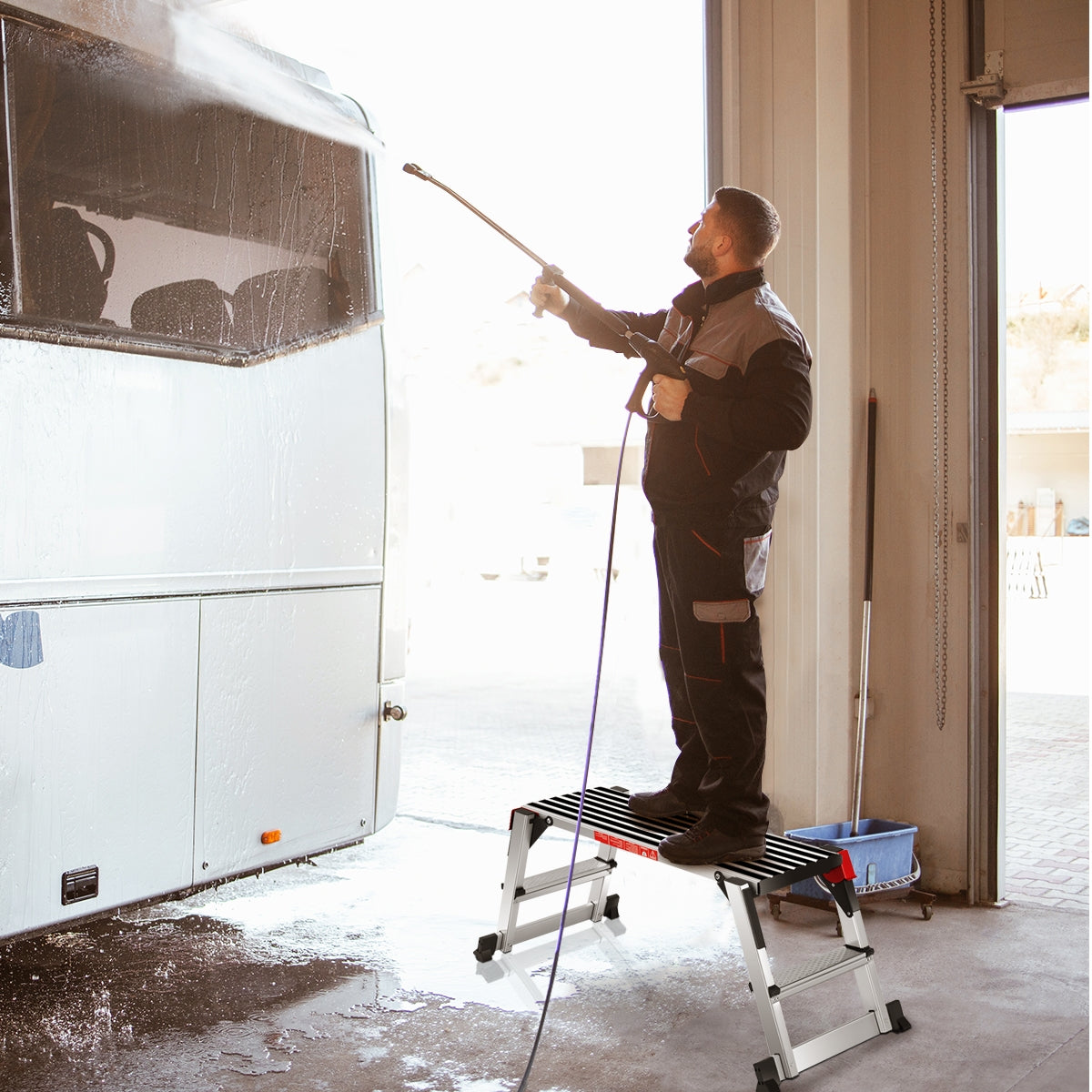 330 lbs Aluminum Folding Non-slip Drywall Step Stool Ladder Kitchen Tools at Gallery Canada