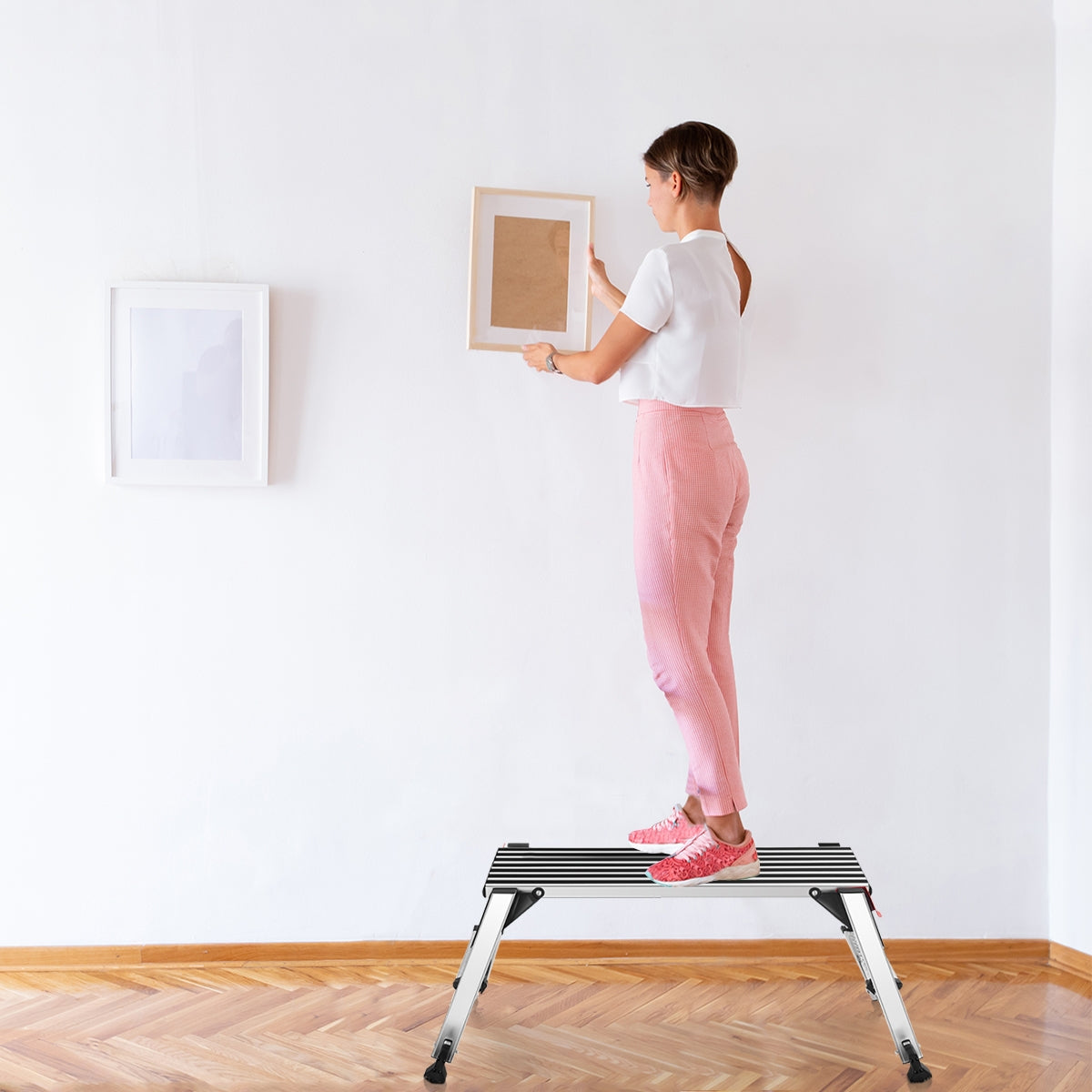 330 lbs Aluminum Folding Non-slip Drywall Step Stool Ladder Kitchen Tools at Gallery Canada